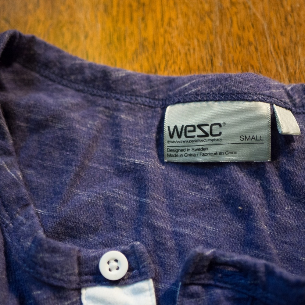 WESC Shirt size small Purple MENS